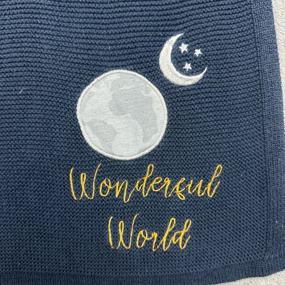 Silver Cloud 100% Cotton Navy Blue 27x35in‎ Knit 