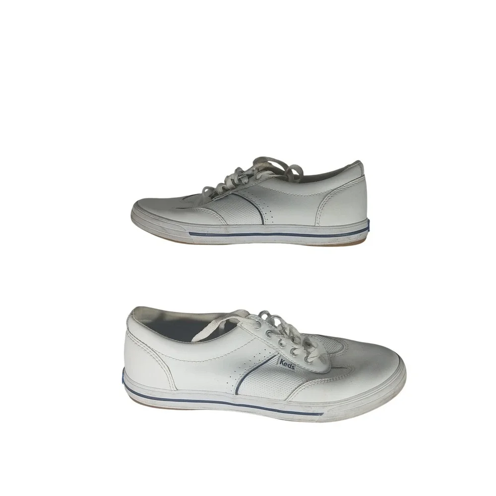Keds WH60071 Sneakers 7.5 White Blue Low Top Dream Foam Memory Foam Classic