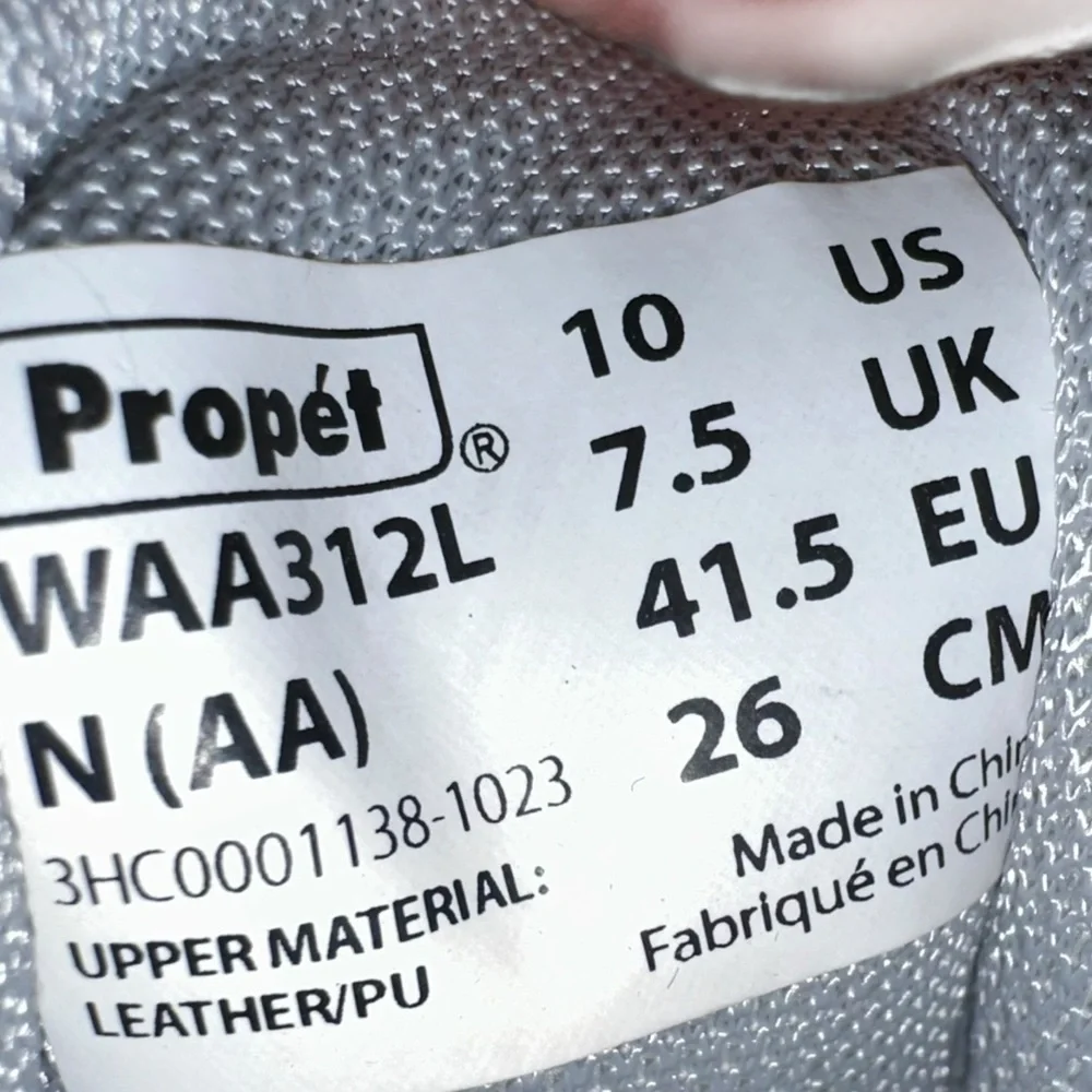 EUC PROPET Womens SZ 10AA Lifewalker‎ Sport Sneakers Gray