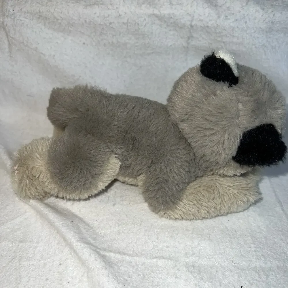 WILD REPUBLIC EcoKins Mini Wolf Stuffed Animal‎ 8 inch Plush Laying CLEAN