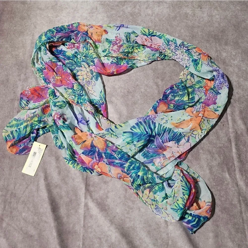 COLLECTION EIGHTEEN Tropics Flower TBA Scarf 21
