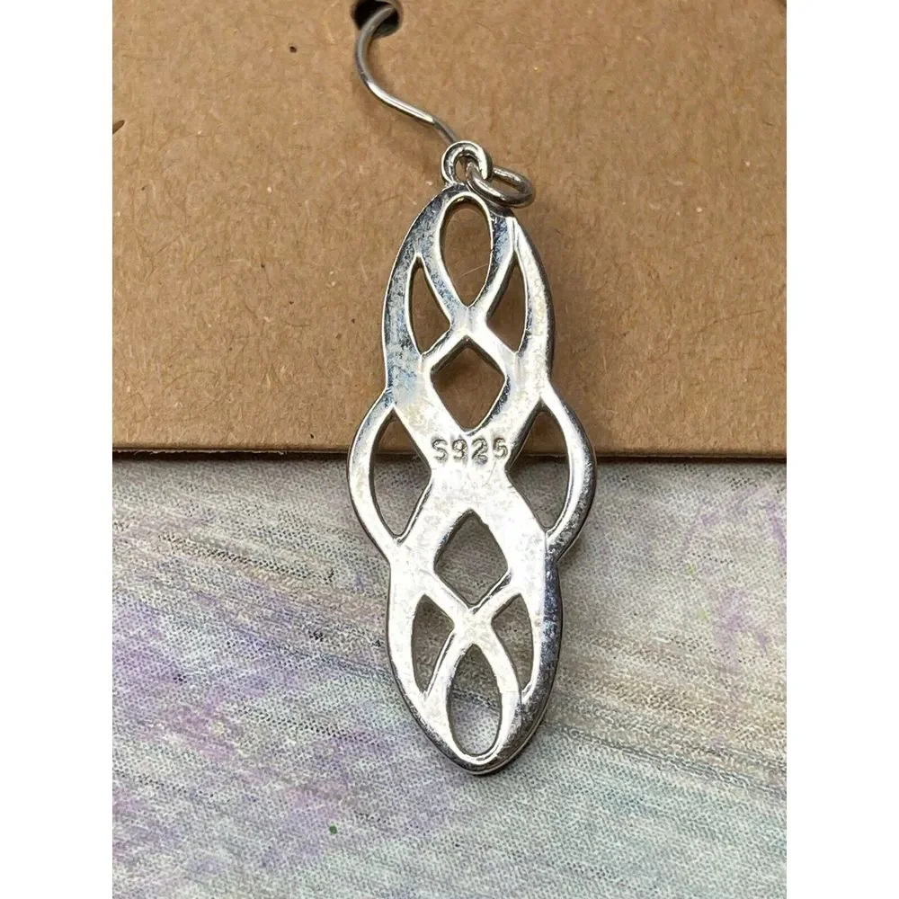 Celtic Knot‎ Sterling Silver 925 Earrings NWOT Dangle