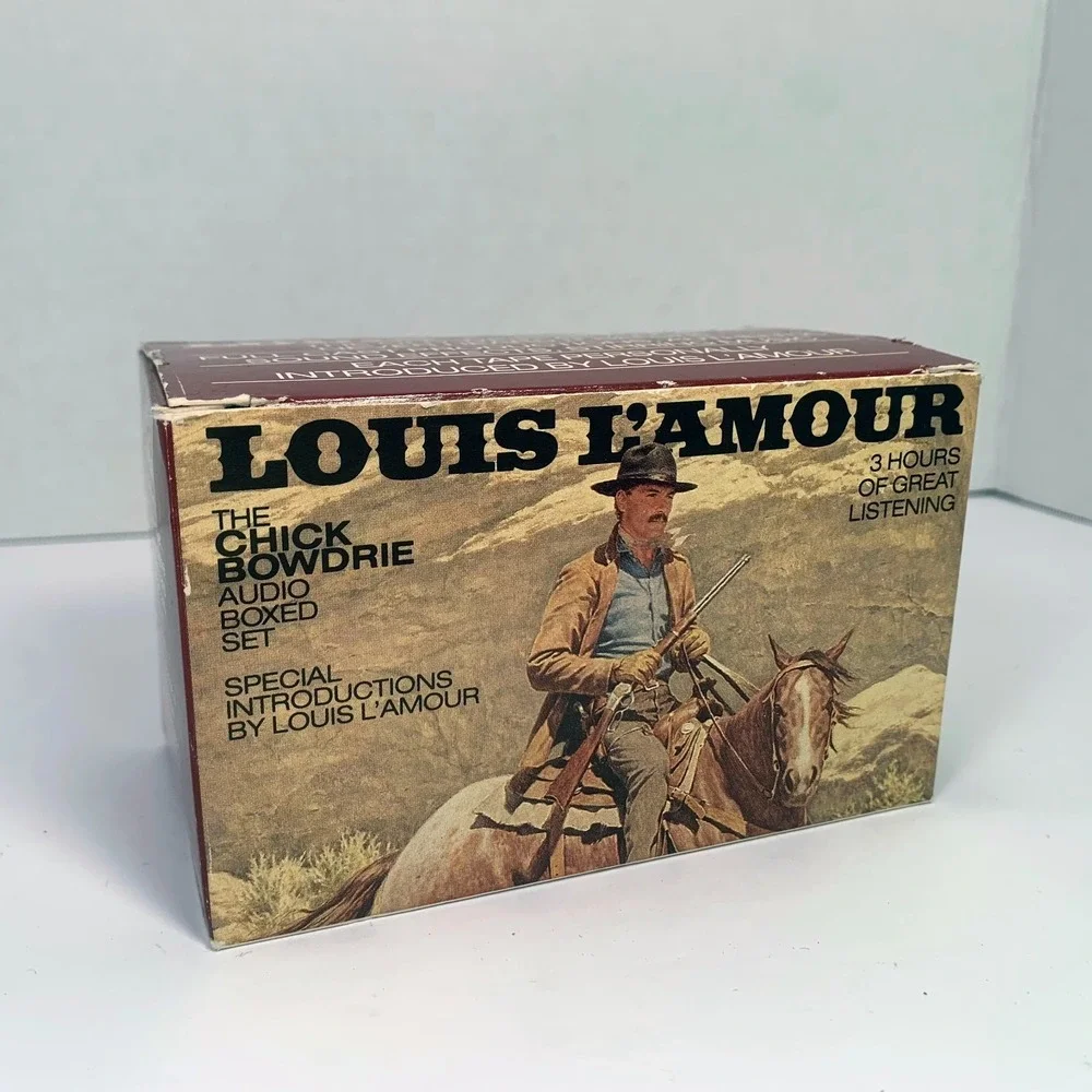Louis L'Amour - The Chick Bowdrie Box Set Audio Book 3 Cassette Tapes‎