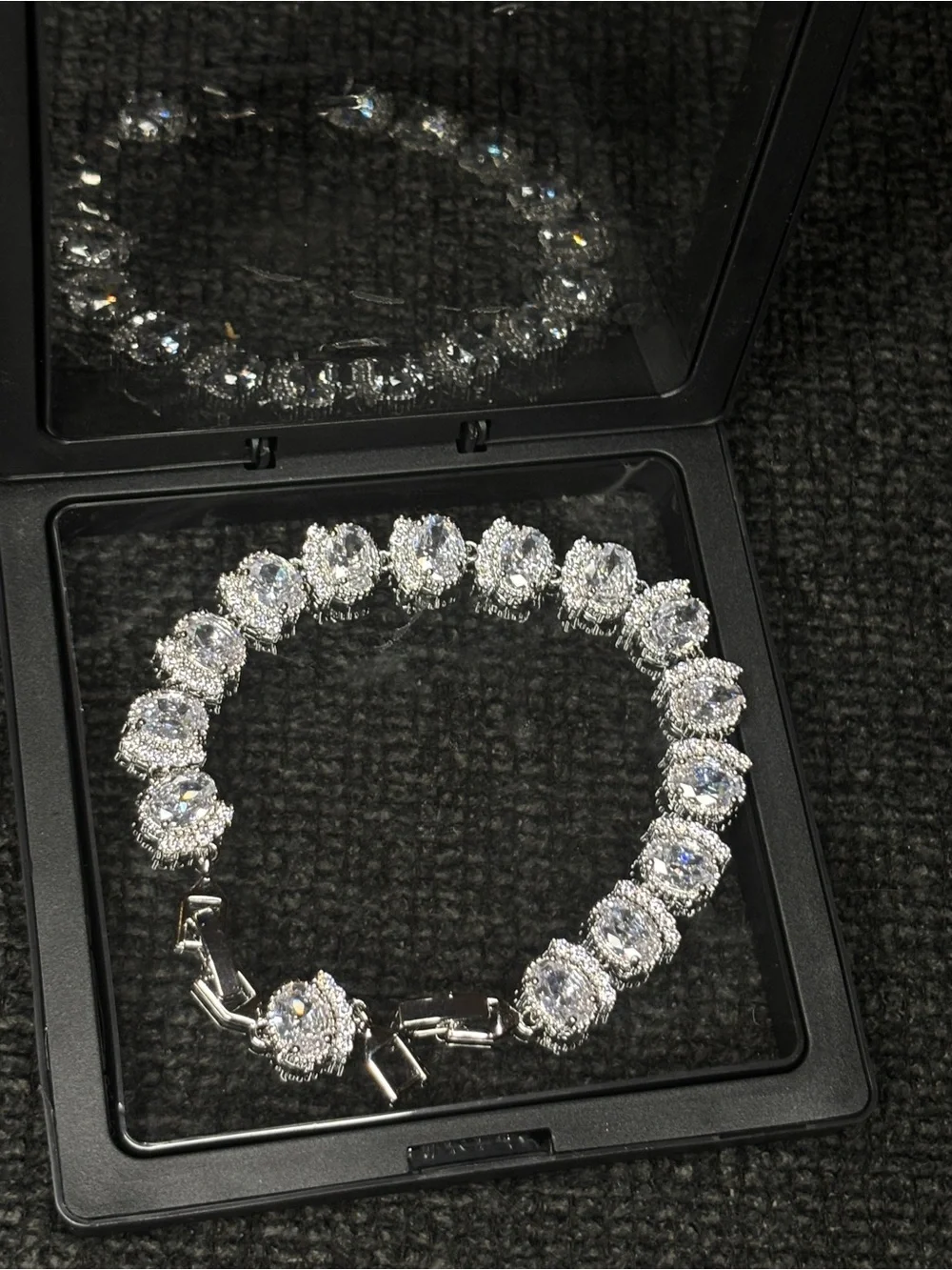 Classic Silver-Tone CZ Tennis Bracelet - Sparkling Clear Stones