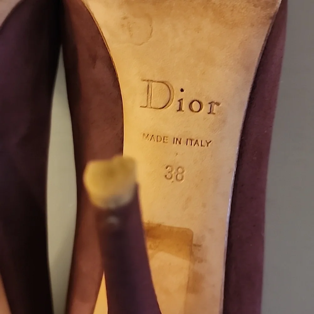 Dior Elegant Burgundy Stiletto  High Heels
