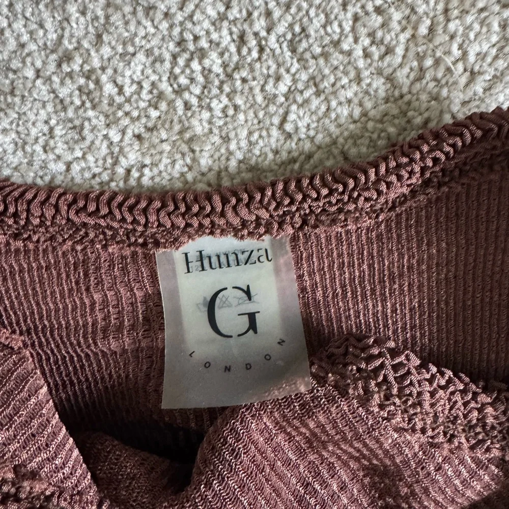 Brown Hunza G One Size Bikini (Gigi)