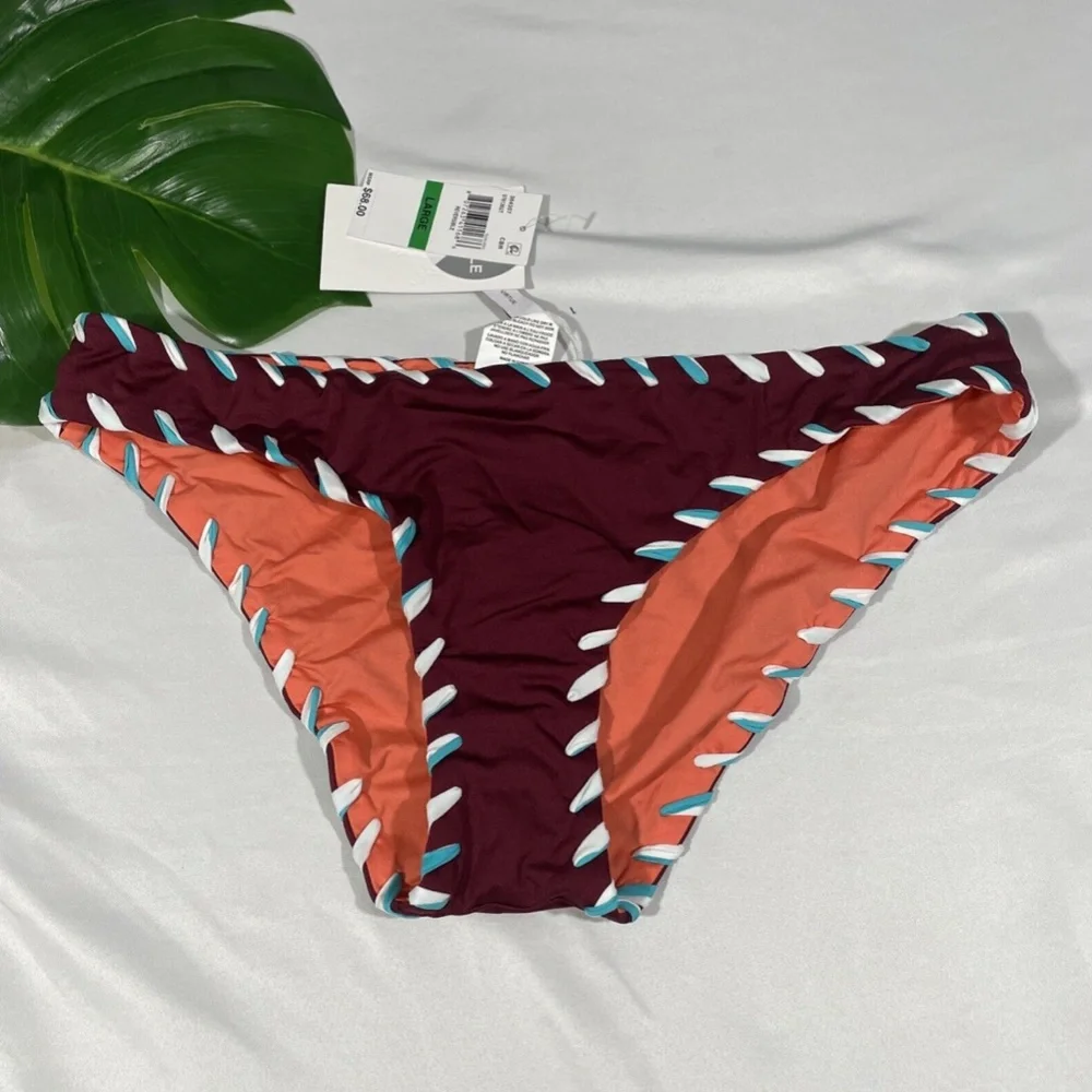 NWT Becca Reversible Camille Hipster Bikini Bottom [SZ Large‎ ]