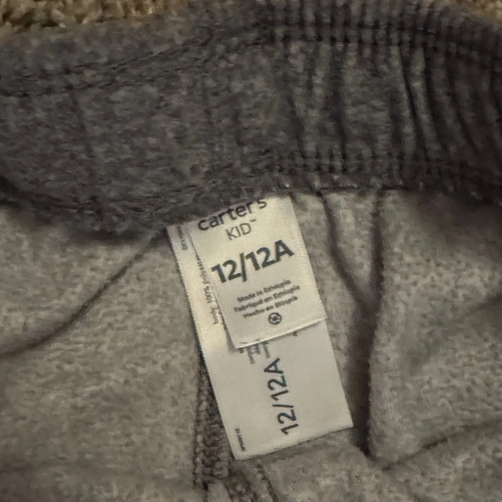 Gray Jogger Sweatpants carters size 12