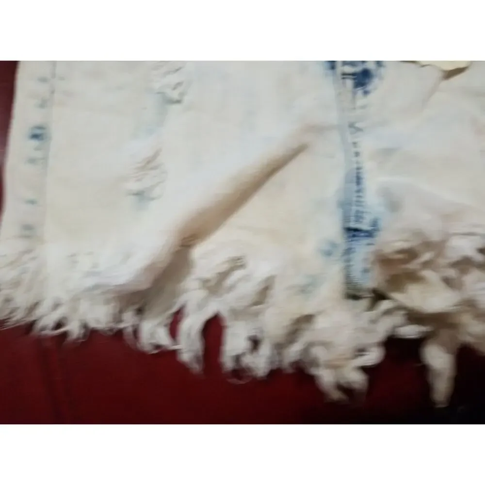 Altarid State Womens‎ Cloud Discolored Frayed Short Cloud Wash Boho 26