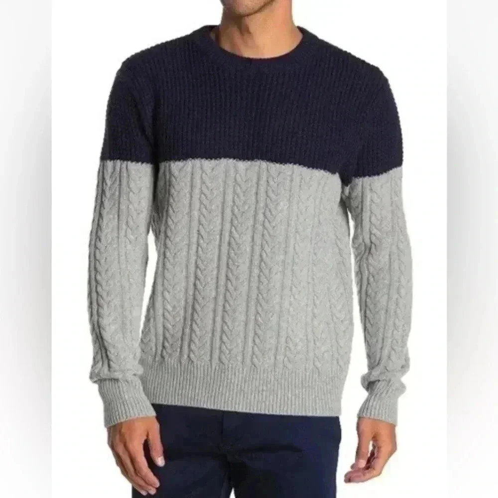 J.Crew Men’s‎ Pullover Knit Crewneck Sweater Wool Blend Size S