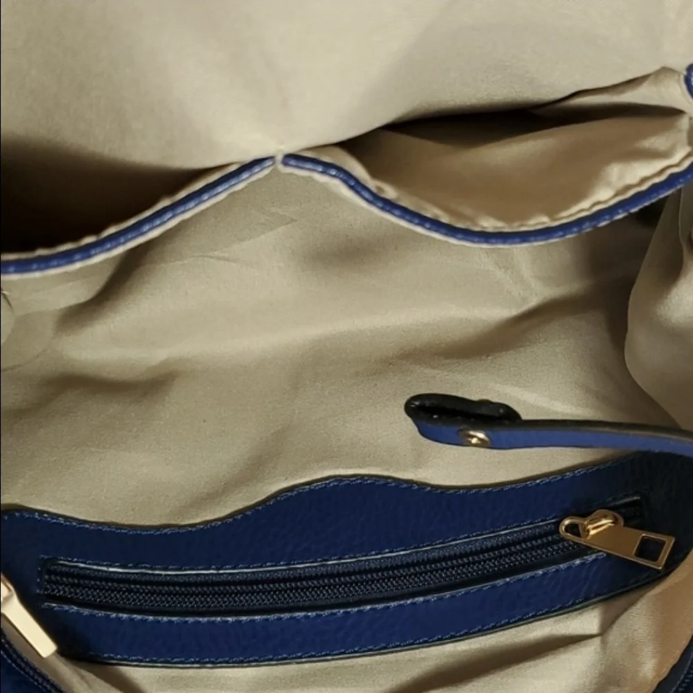 Blue Fringe Bag