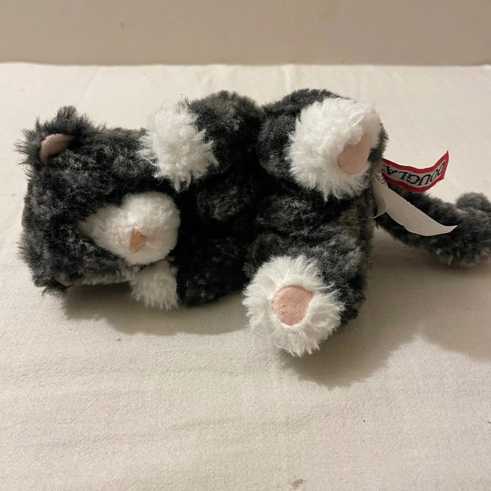Douglas Plush Kitten Stuffed‎ Animal Gray White Kitten Toy Kids Cat