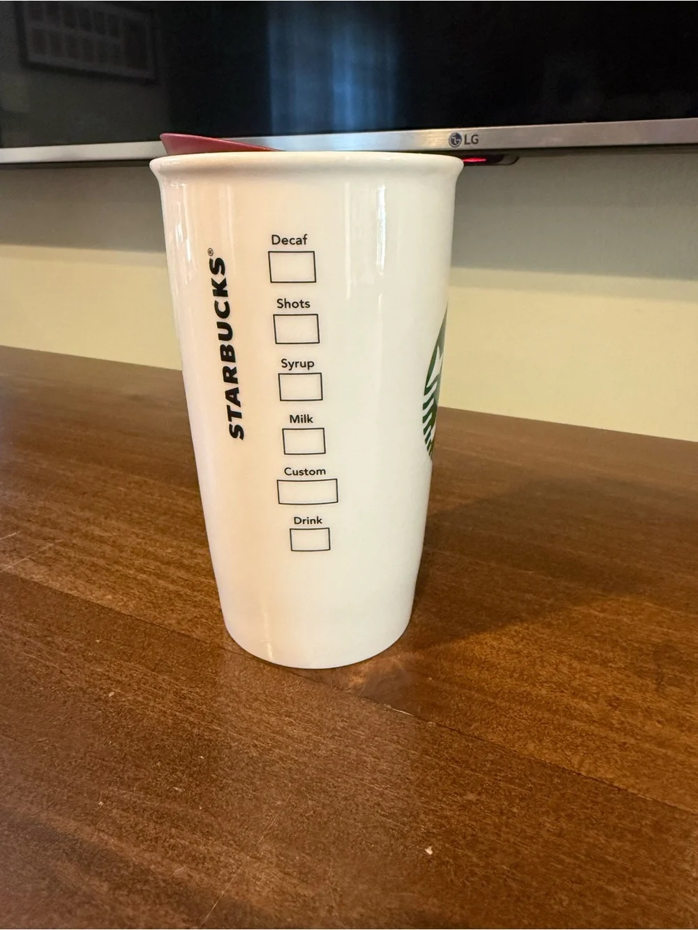 Disney Hollywood Studios Starbucks Ceramic Tumbler