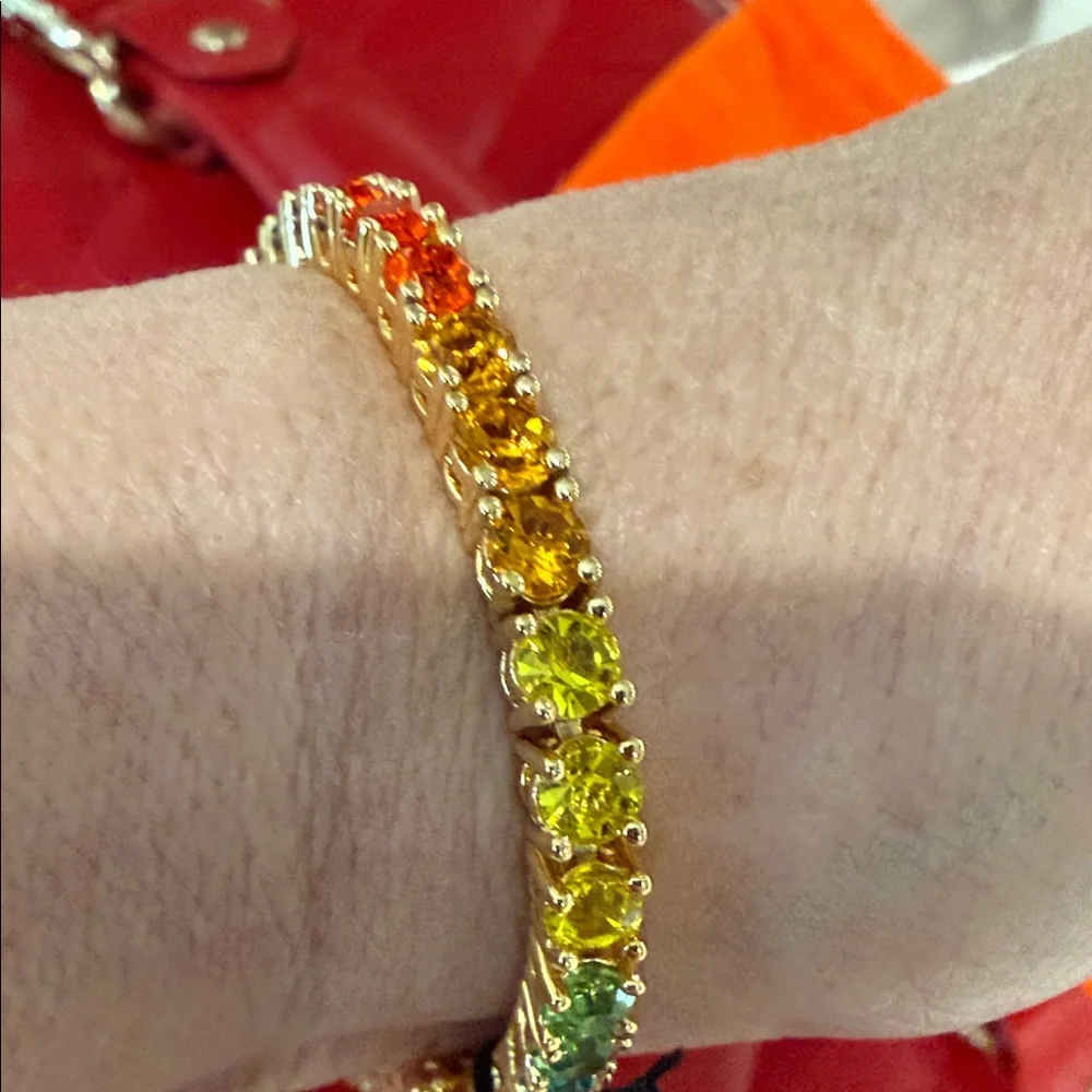 Kurt Geiger Gold Bracelet Crystal Signature Eagle