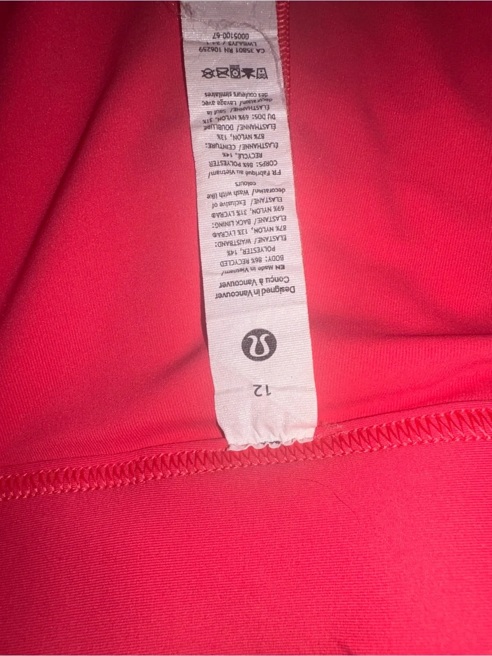 lululemon athletica vibrant pleated