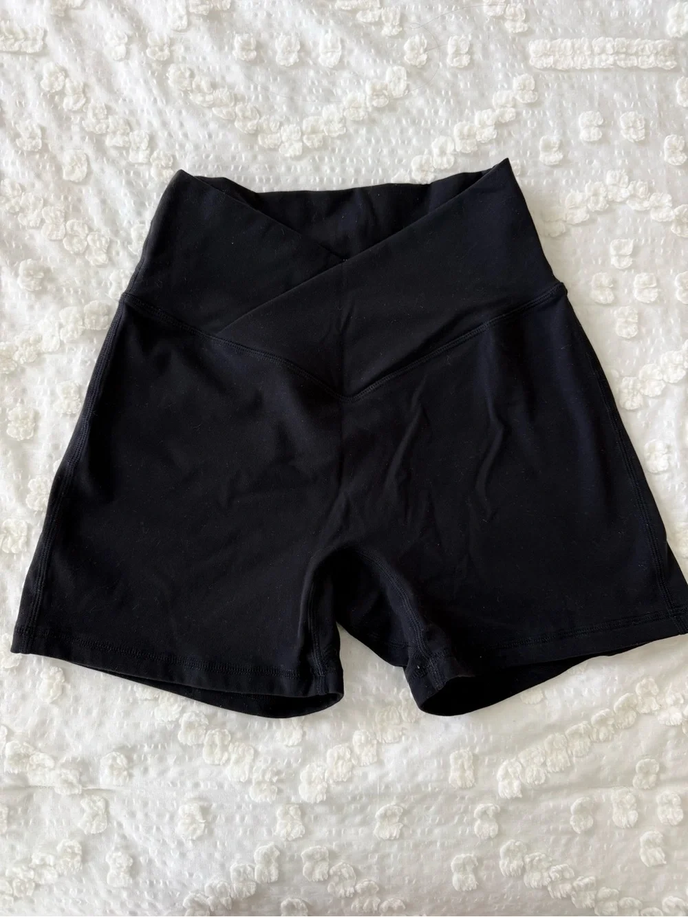 BuffBunny Black V-Waist Athletic Shorts