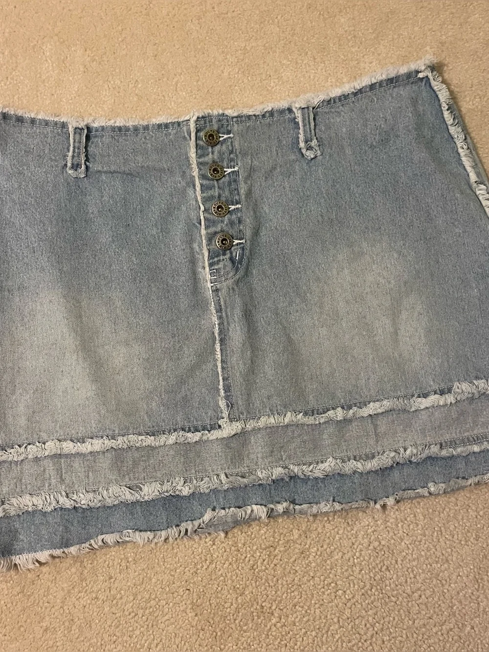 Vintage Route 66 denim mini skirt-size 16 EUC
