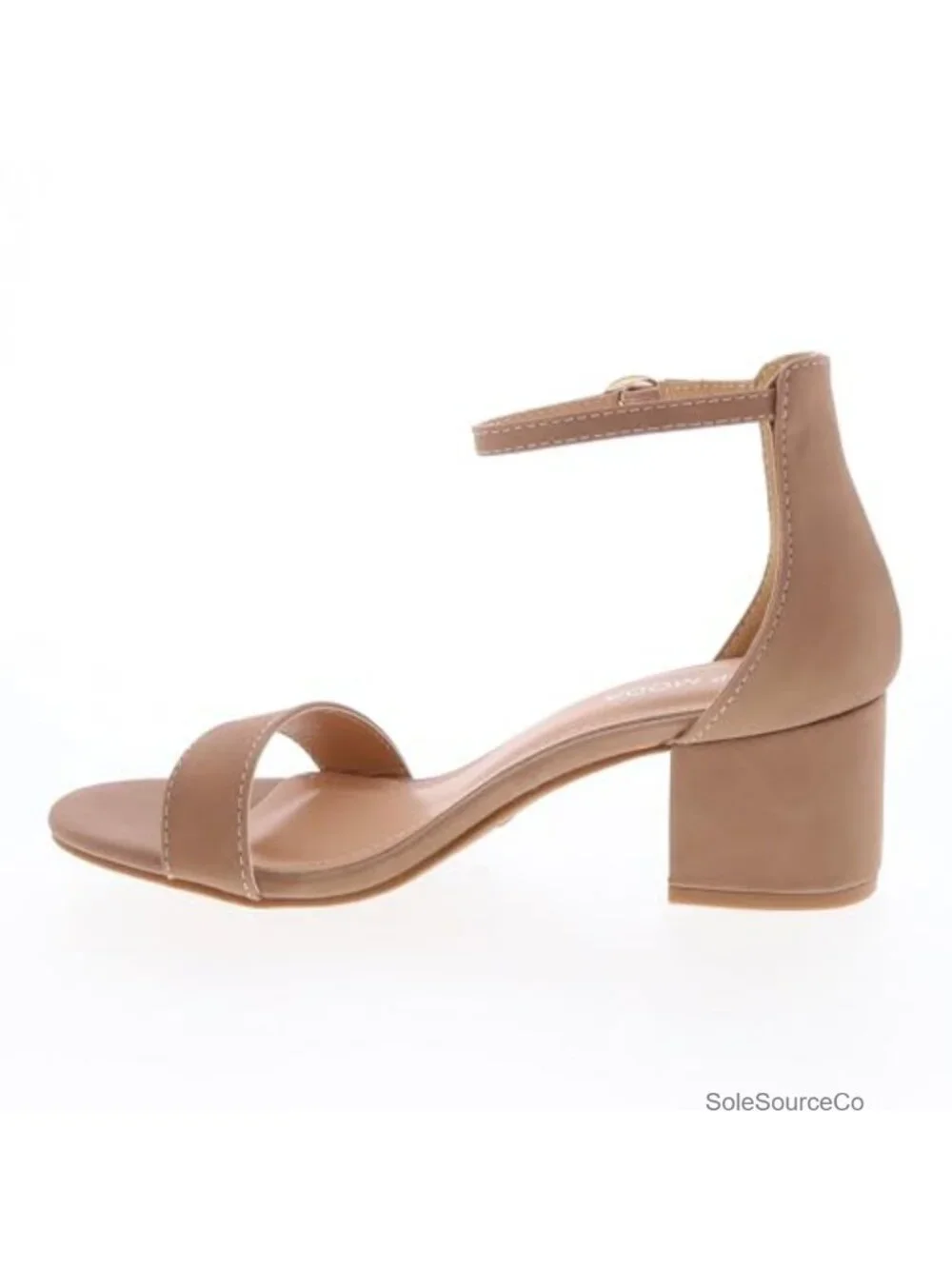Faux Nubuck Ankle Strap Block Heel Sandals, Non-slip Sole, Wedding, Party, Prom