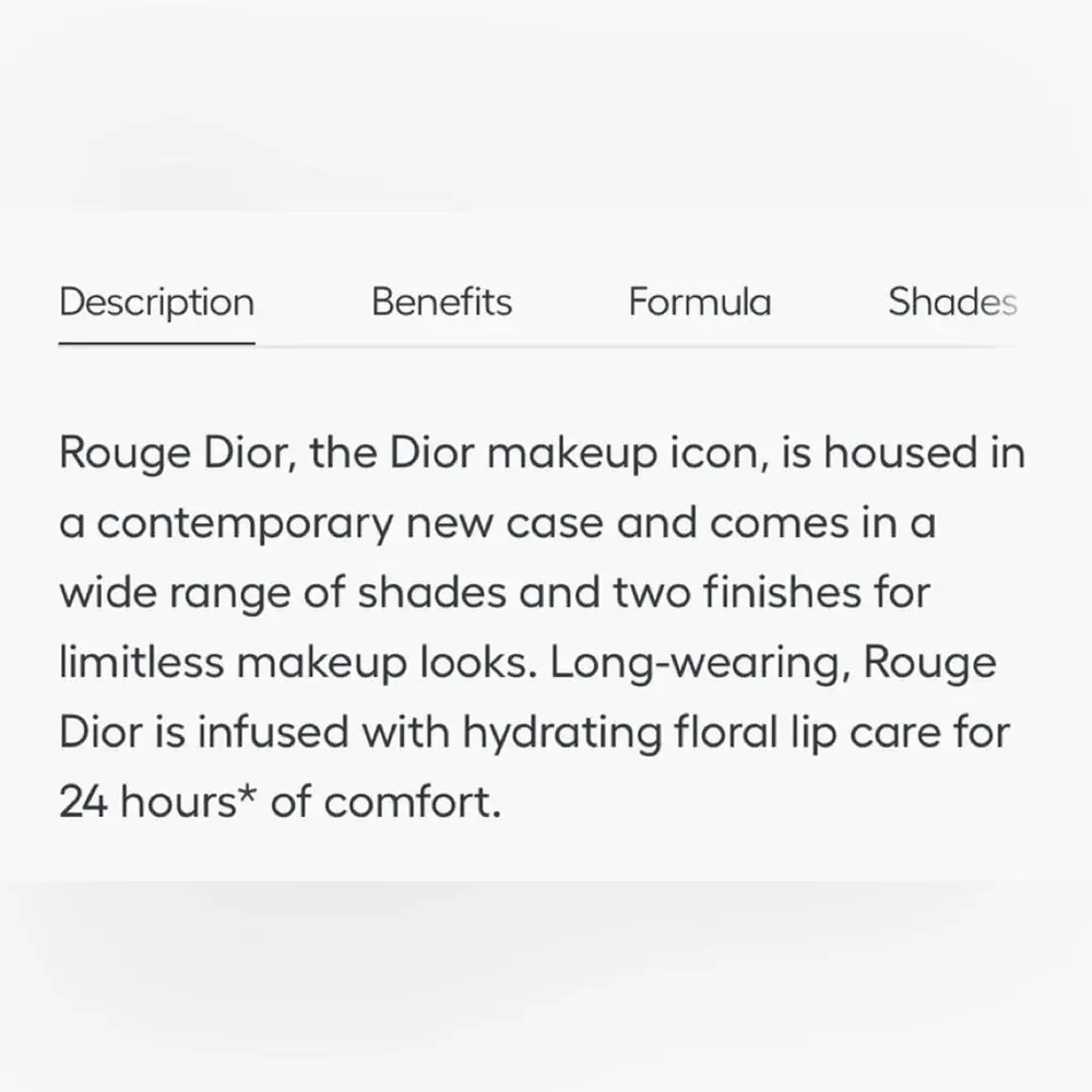 Dior rouge corolla