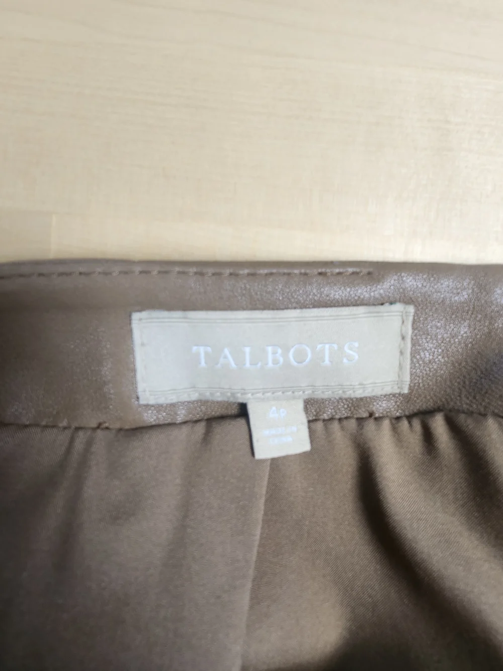 Talbots cognac tan