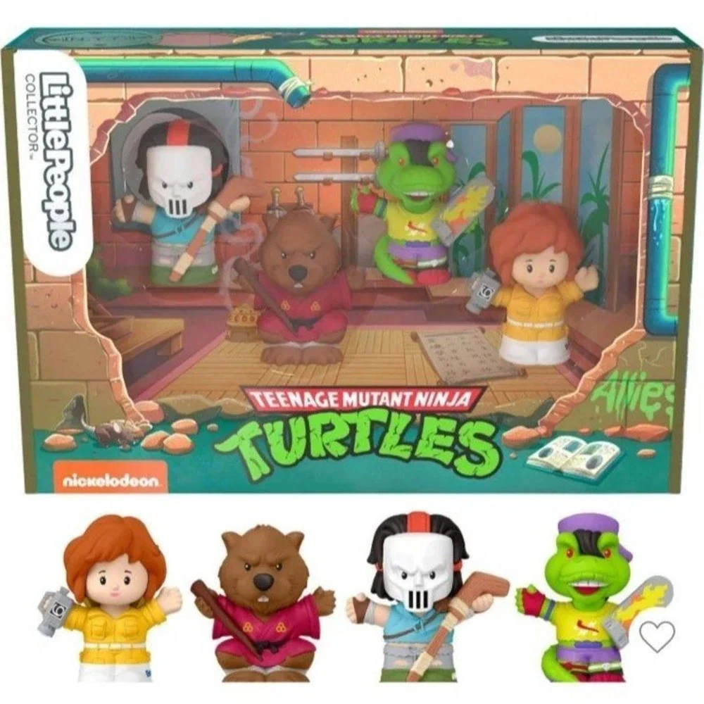 Fisher-Price Little People Collector TMNT‎ Ninja Turtles Allies Figure Set JDG40