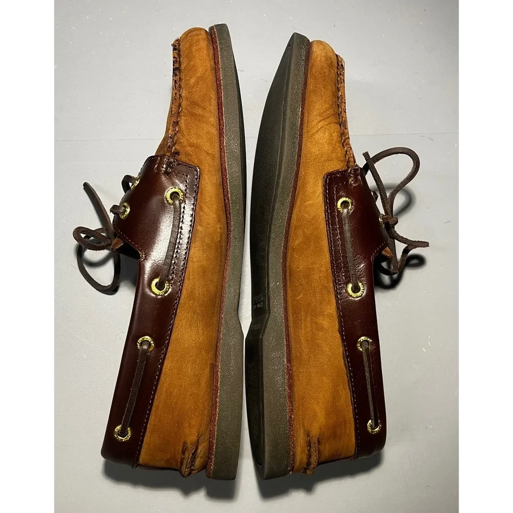 Sperry Gold Cup Authentic Original Boat Shoes Mens 10.5 M Tan Brown STS10216