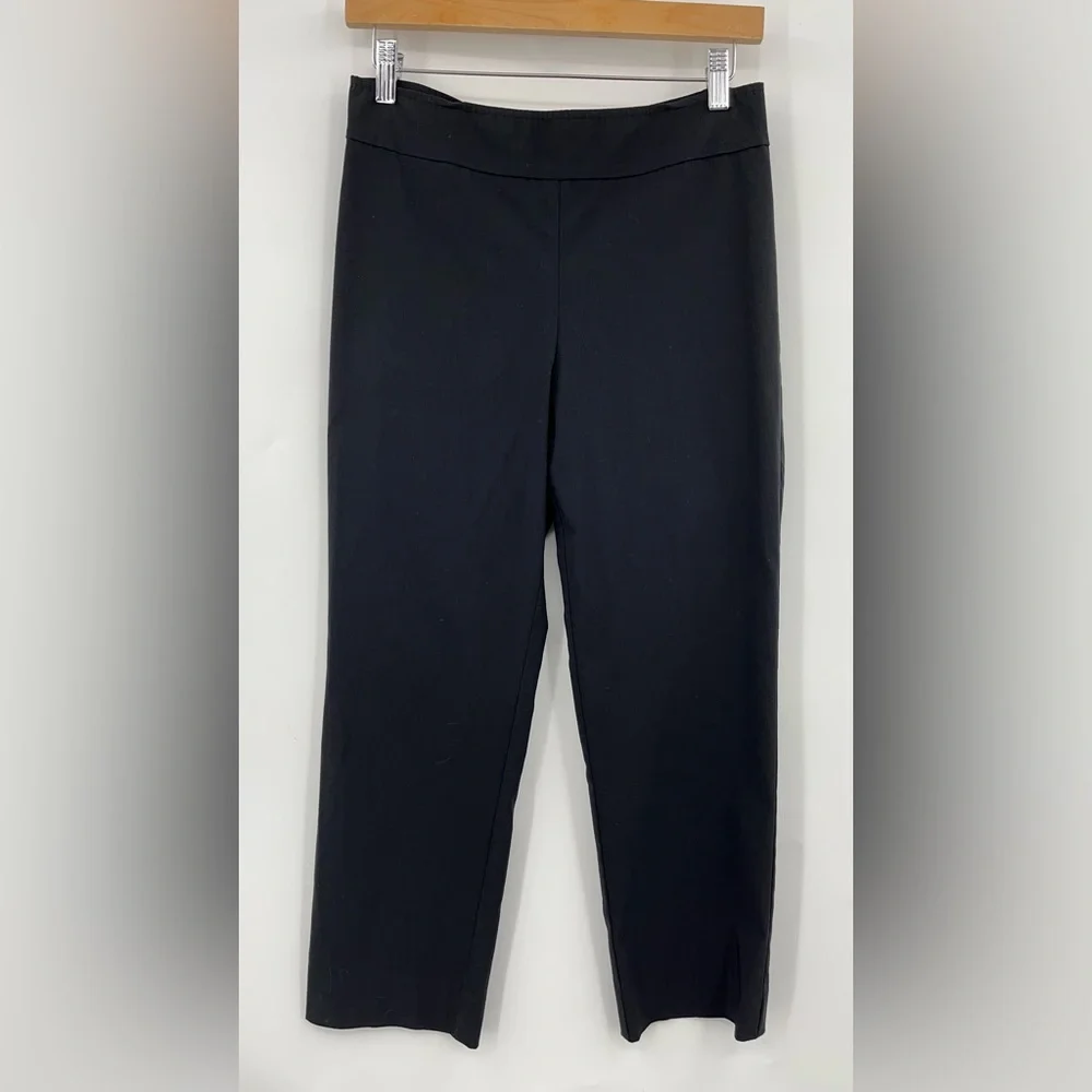 Avenue Montaigne 8 Brigitte pants pull on black capri cropped style slacks