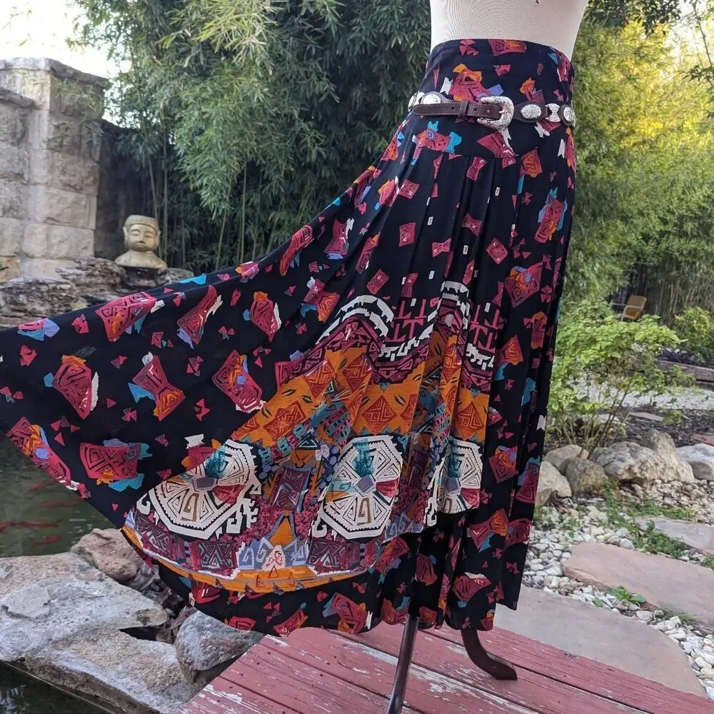 Vintage 90s Western Rodeo Skirt 28