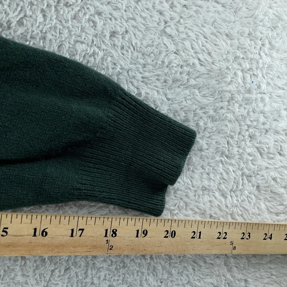 Vtg Woodstock International by Bernard Sweater Mens M Green Lambswool Cardigan‎