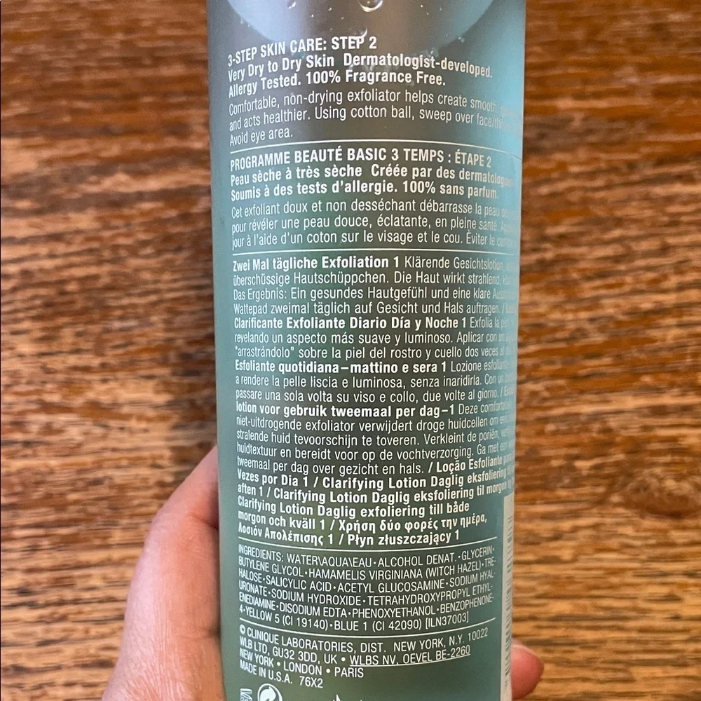 Clinique clarifying lotion