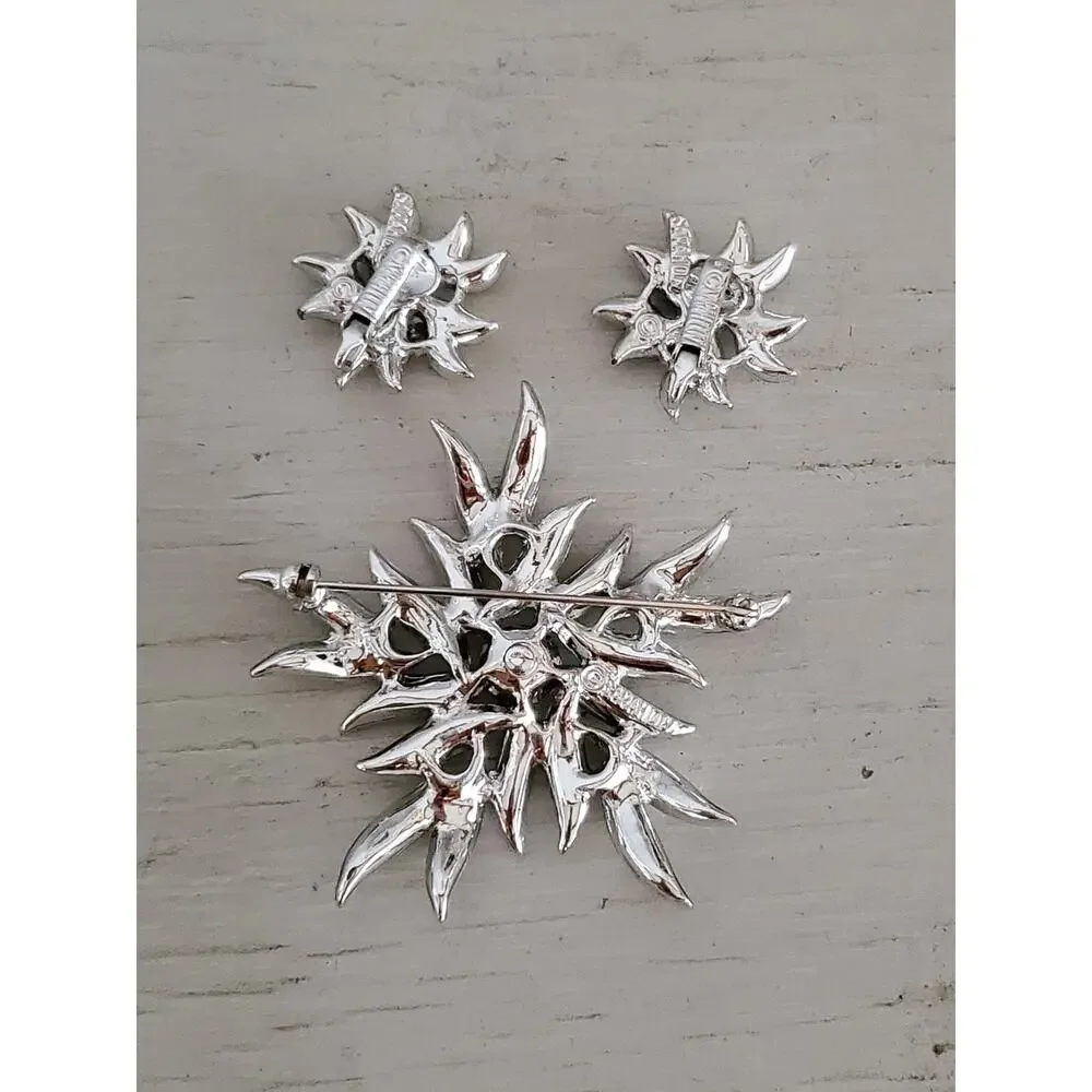 Vintage Sarah Coventry Aurora Blaze Brooch and Earring Set