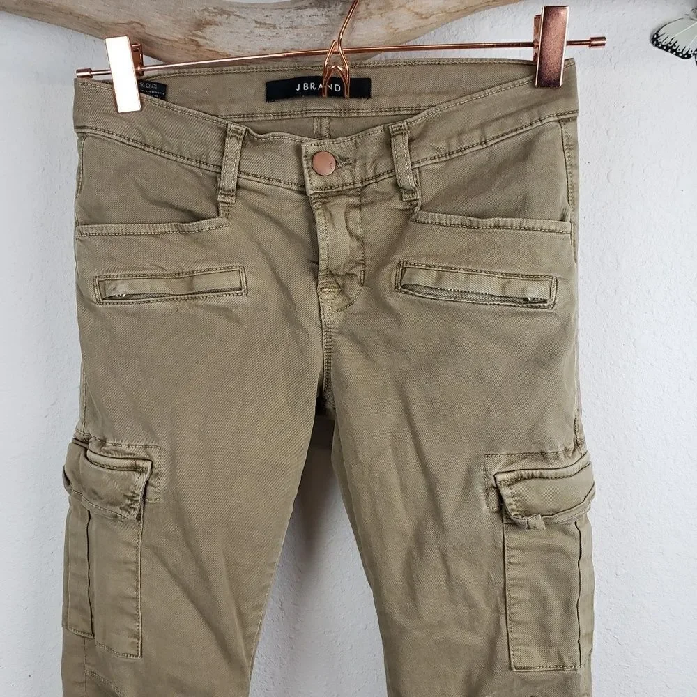 J brand grayson cargo skinny willow green