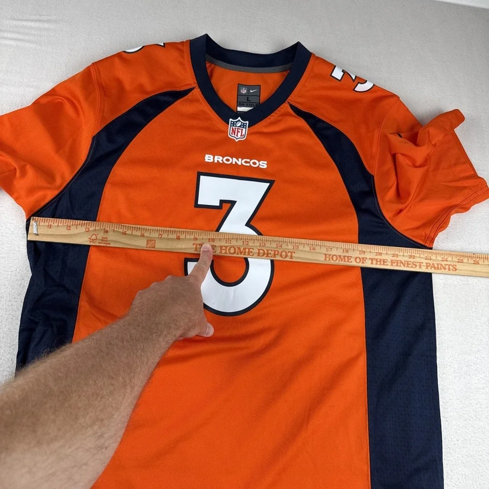 Russell Wilson Denver Broncos Mens Nike On-Field NFL Jersey Large Orange