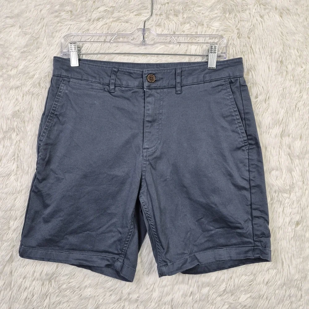 Katin Court Shorts Mens 30 Slate Blue Grey Cotton Stretch Chino Walking Shorts