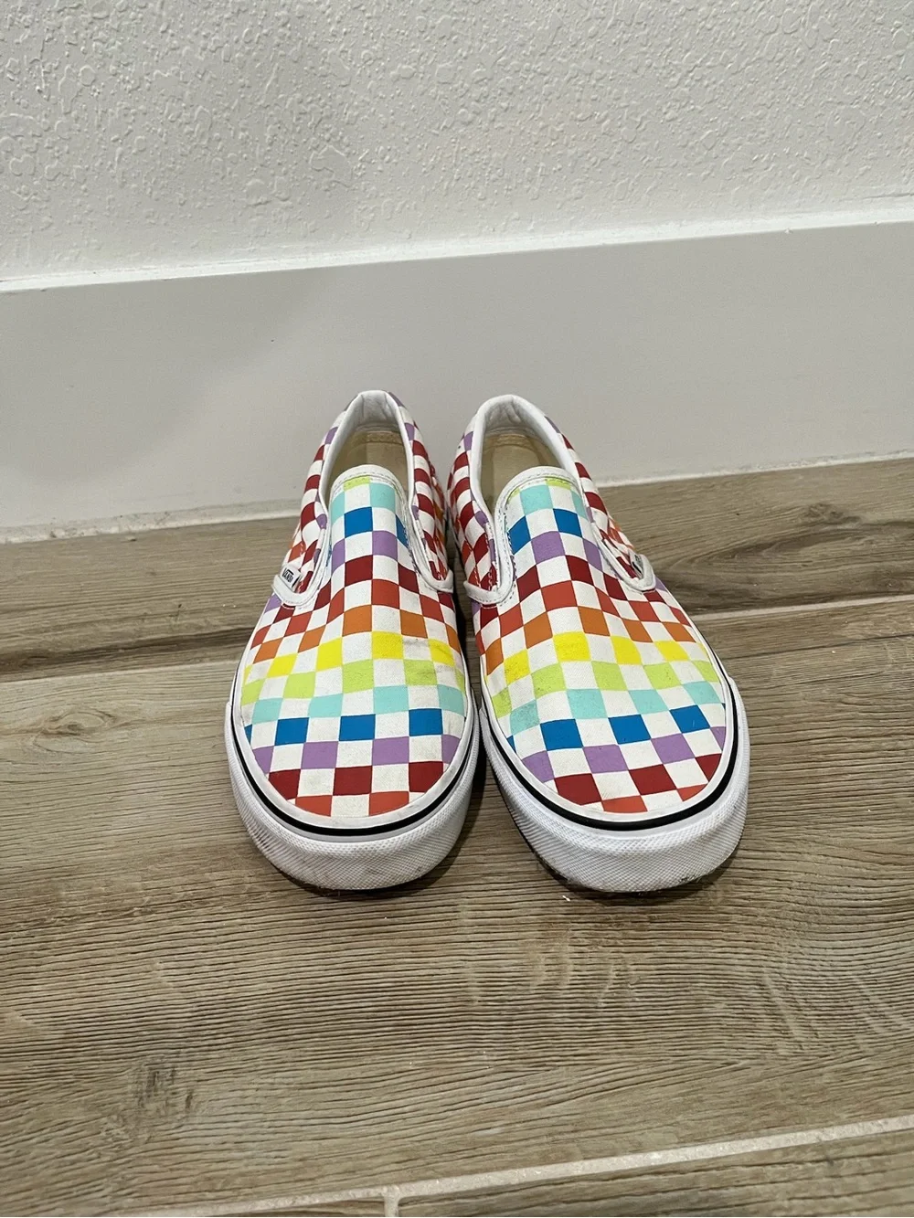 Vans Multicolor Rainbow Checker Slip-On Sneakers
