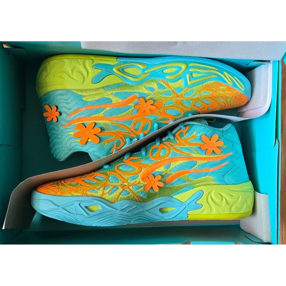 Puma MB.04 Scooby-Doo Mens Basketball Shoes Aquatic Lime 310776-01 Size 12