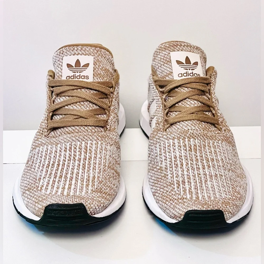 adidas tan white