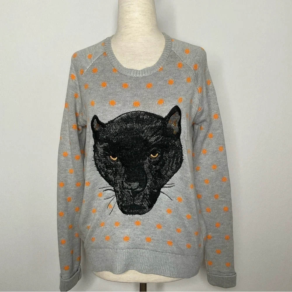 Topshop jaquard polka
