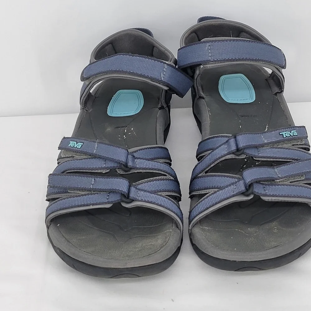 Teva Tirra Blue Grey Strappy Athletic Hiking Water Sandals 4266 Womens 10