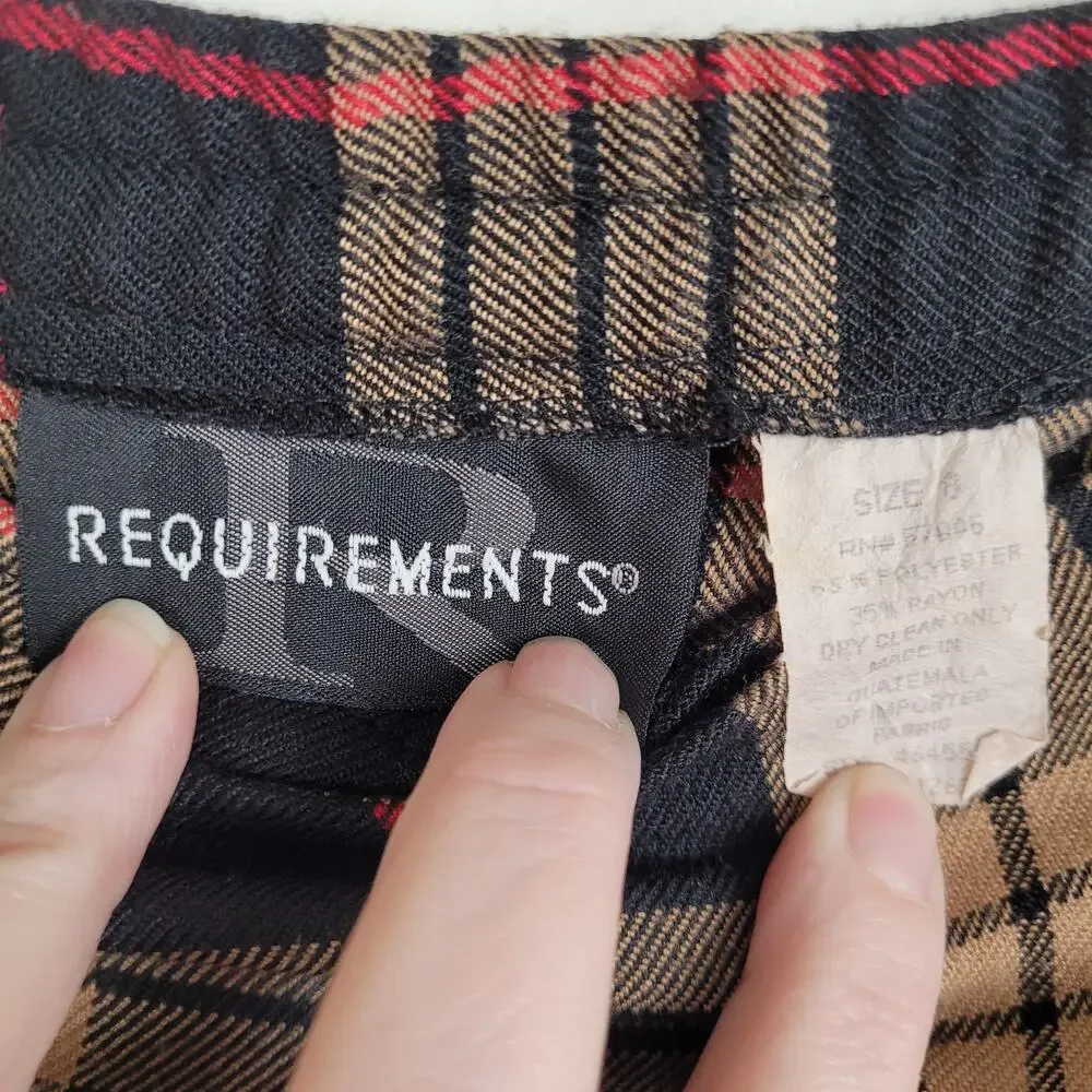 Requirements size color