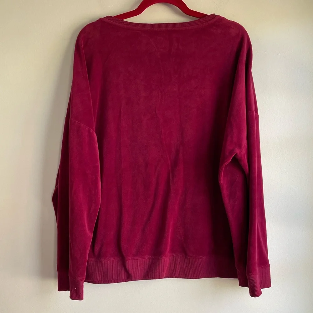 New York & Company burgundy velour