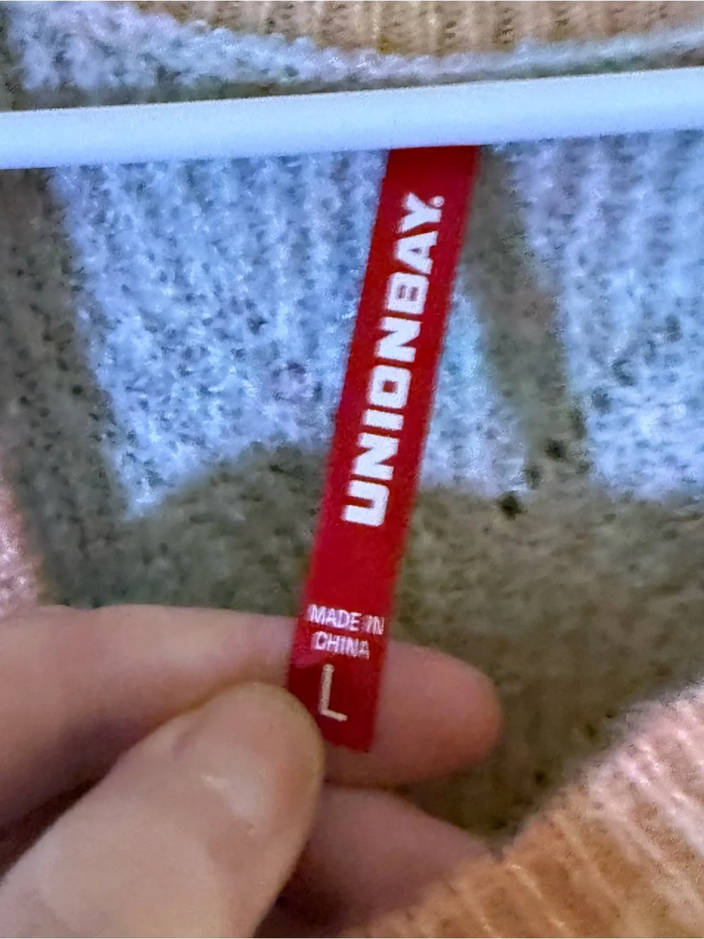UNIONBAY Women's Rosana Ombre Stripe Sweater Tank Size L