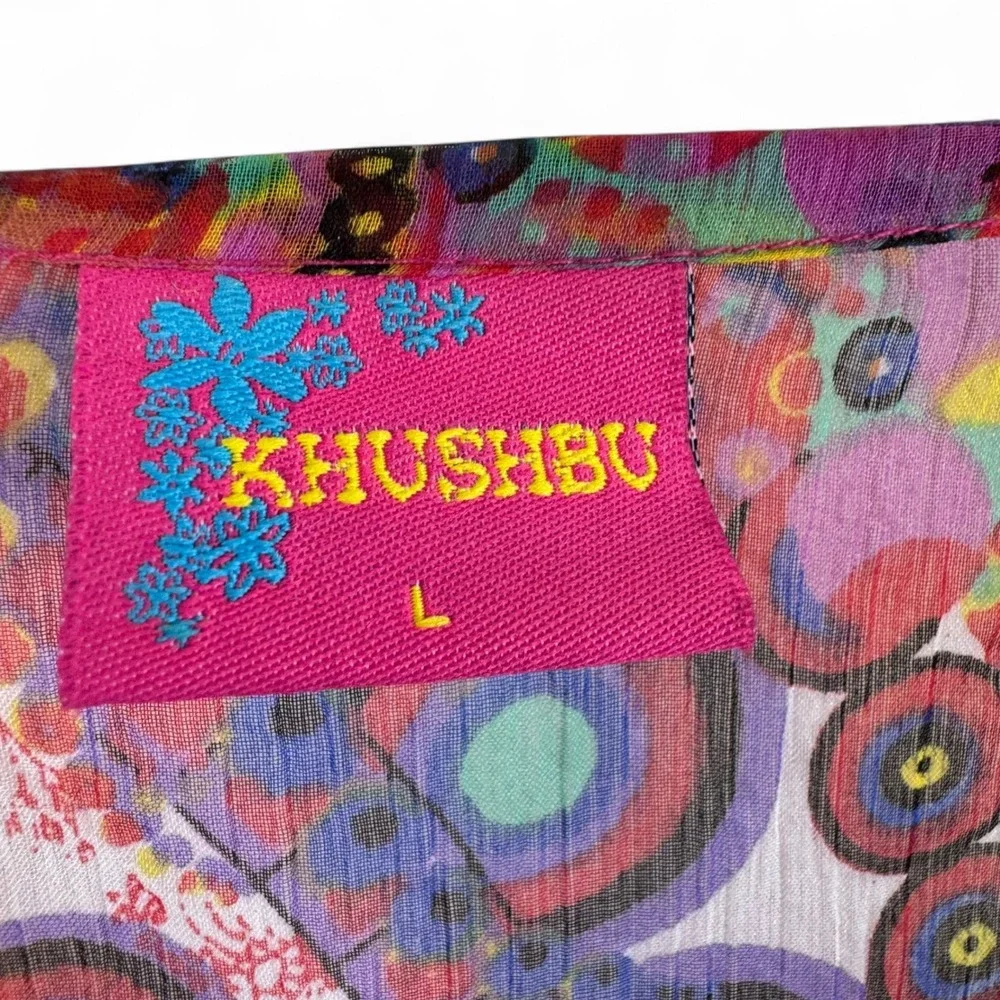 Khushbu psychedelic sequins paisley