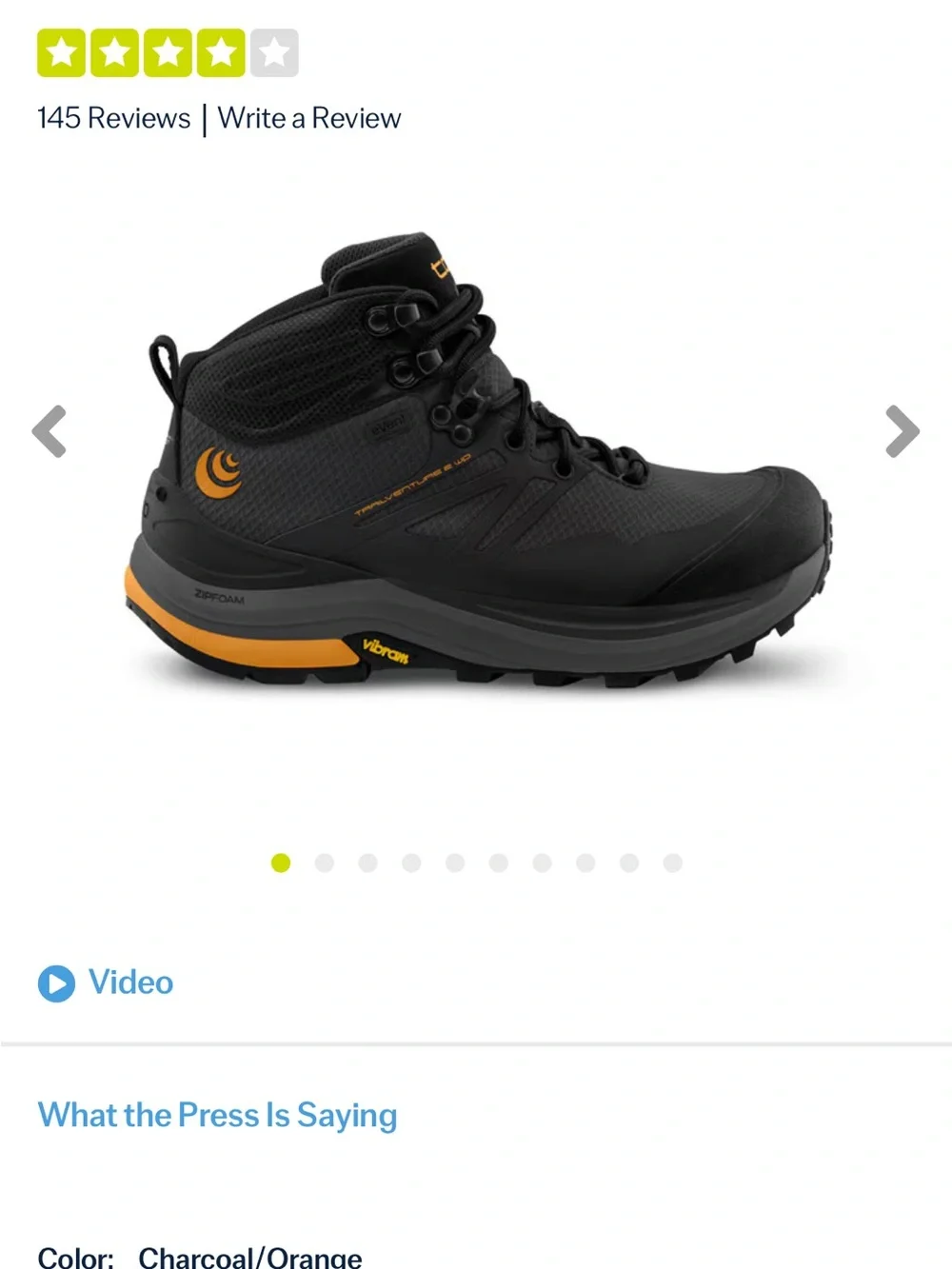 Men's Topo Athletic Trailventure 2 Hiking Boot - NIB, sz 8.5