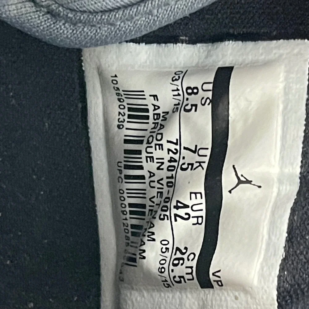 Jordan mens size