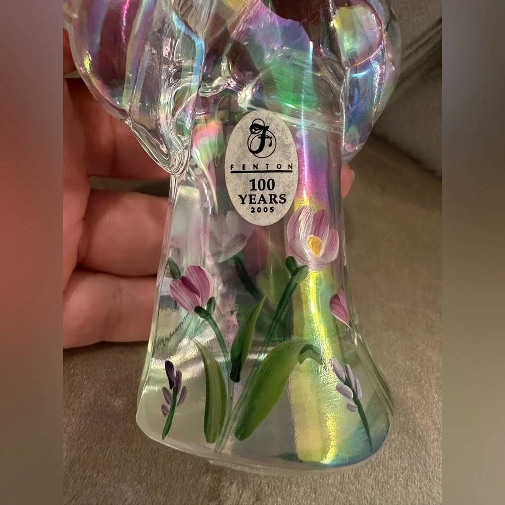 Fenton angel iridescent