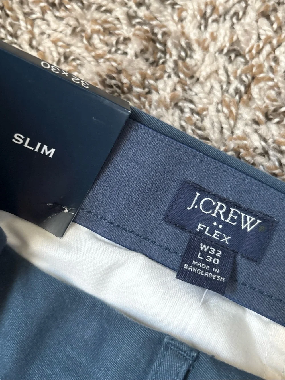 J. Crew Men's Chinos in Slate Blue