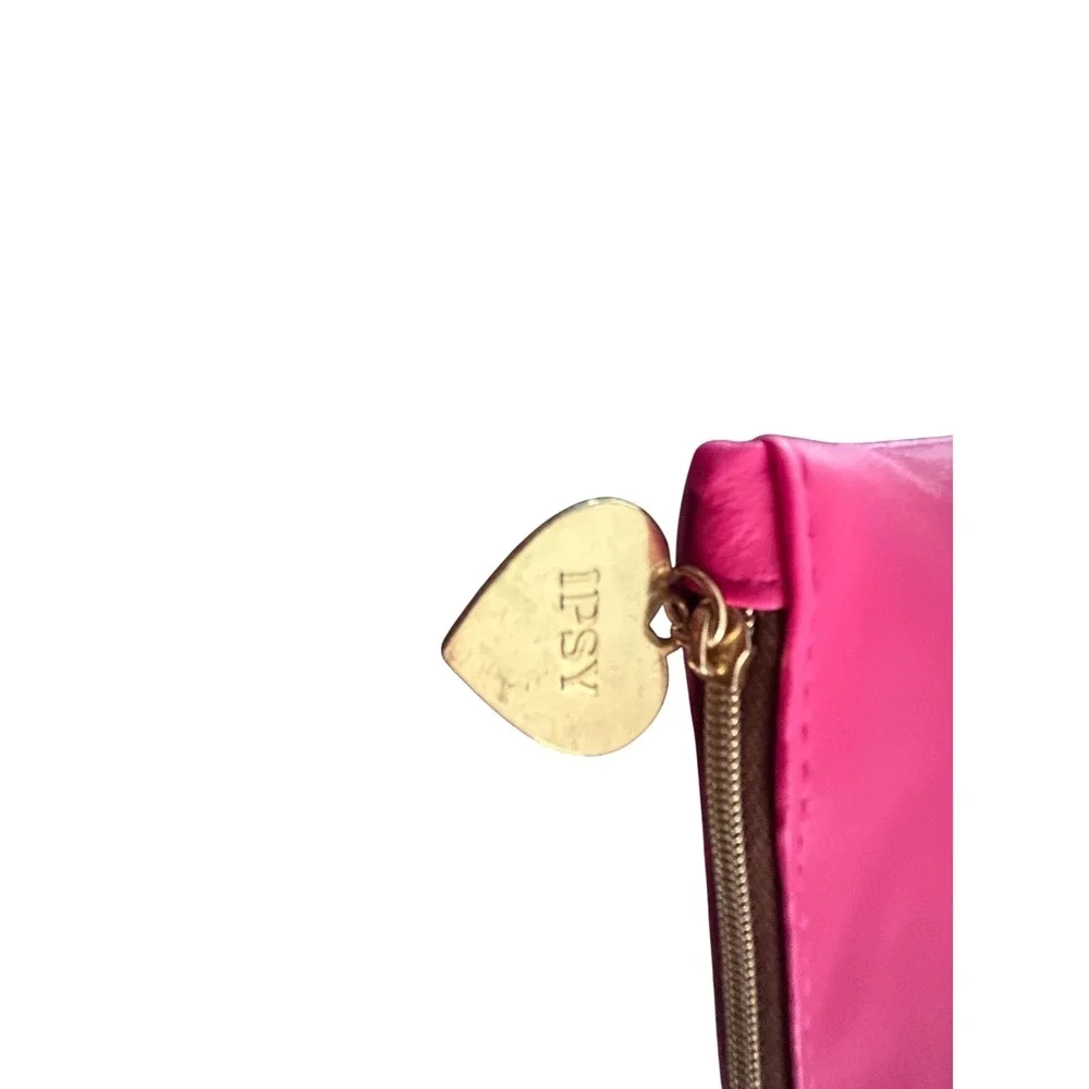 Ipsy‎ Pink Marble Self-Love Is The Best Love Makeup Bag Pouch Heart Zipper Pull