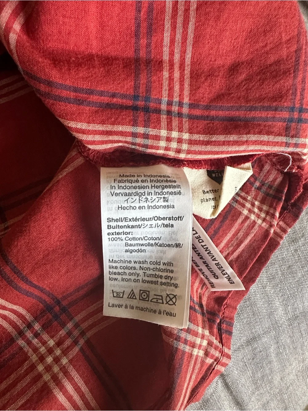 Madewell lightweight red