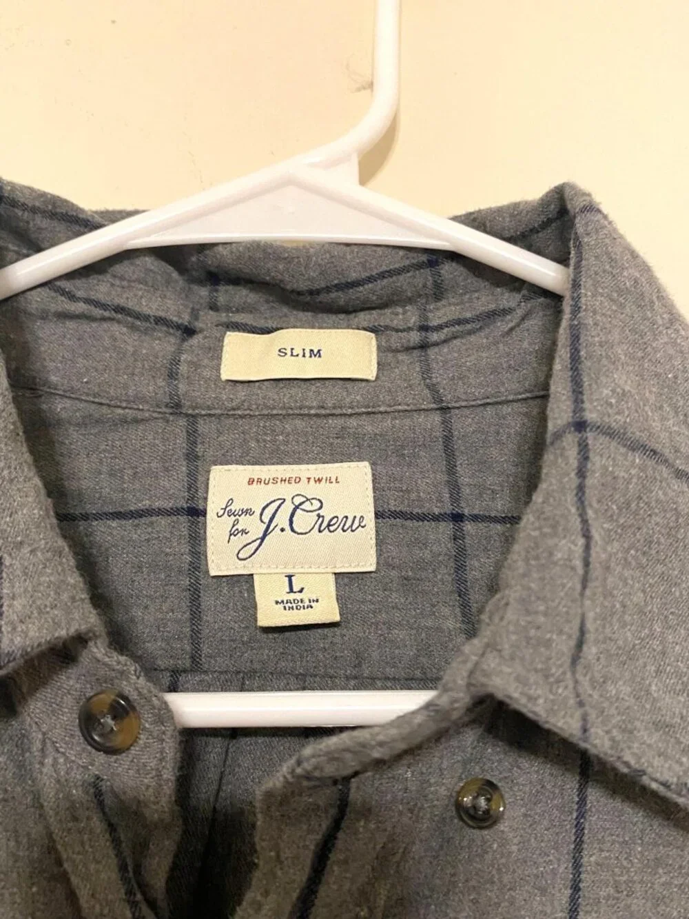 J. Crew minimal collar hem